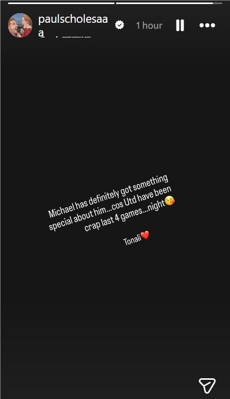 xingkong-嘲讽卡里克引发争议，斯科尔斯已经删除相关社媒动态